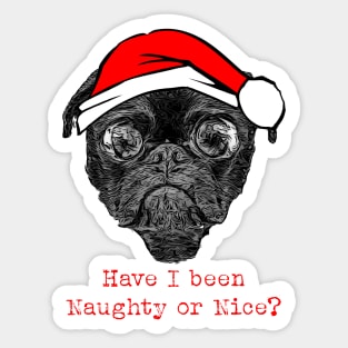 Naughty or Nice Sticker